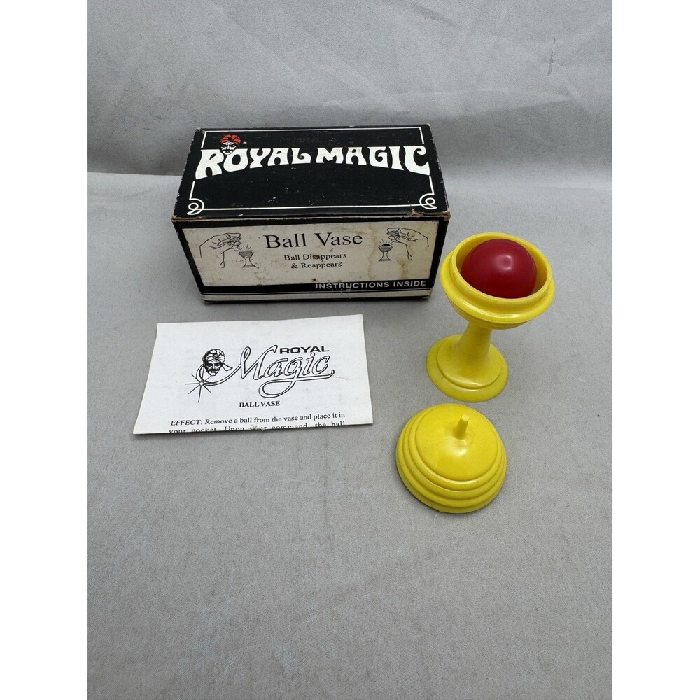 Royal Magic Trick Ball Vase Instructions Made in USA Fun Incorporated Vintage